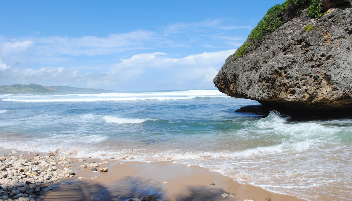 Formation rocheuse à Bathsheba, Barbade