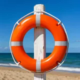 Bouée de sauvetage, sécurité plage