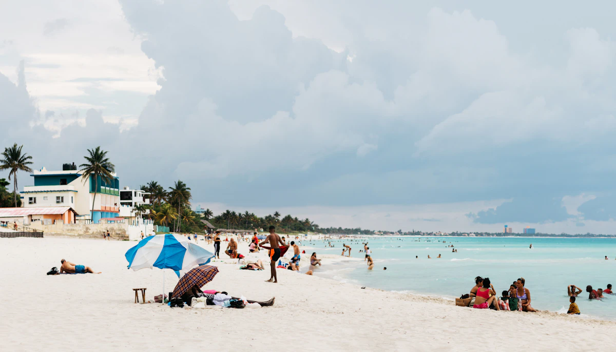 La plage de Varadero, Cuba