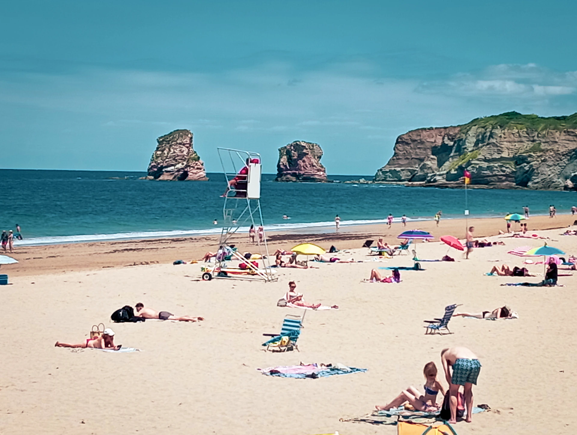 La Grande Plage d'Hendaye au Pays basque
