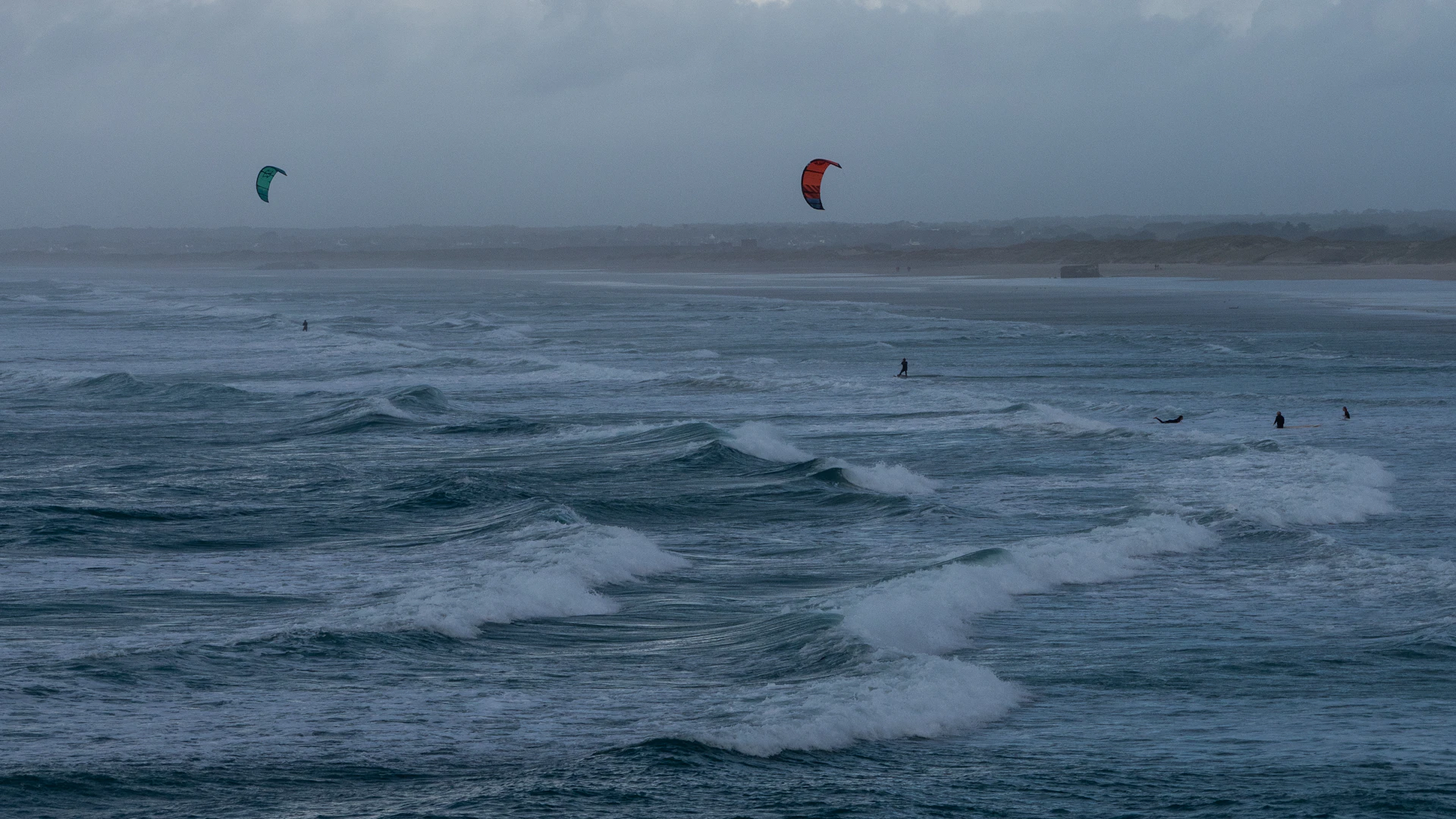 Kitesurf à La Torche, pointe bretonne
