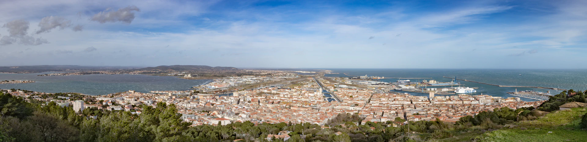 Vue sur Sète depuis le Mont Saint-Clair