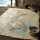 Localisation d'un spot de windsurf sur une carte